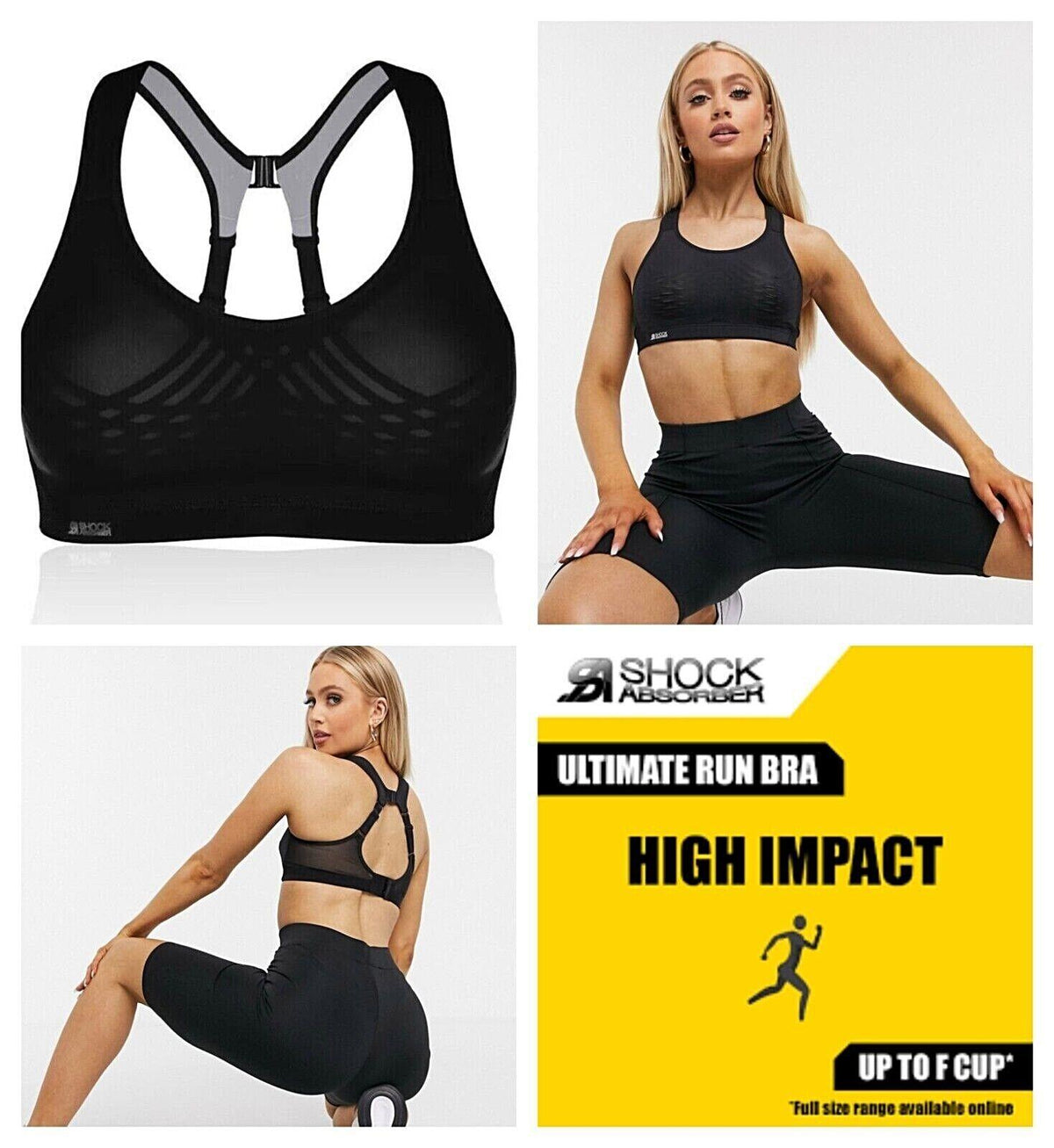 Sports Bra for Women - Shock Absorber Ultimate Fly Sports Bra S02y3 High Impact Women's Gym Run 32B-36F Exercise & Fitness - Tophatter Daily Deals