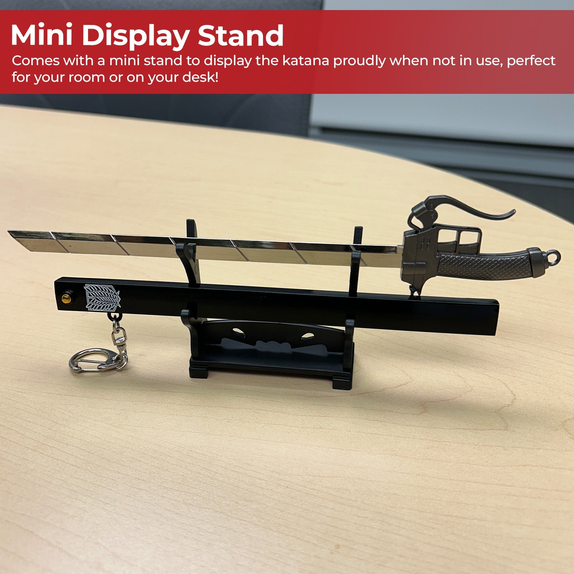 Spring Action Popup Mini Katana Keychain AOT 3D Maneuver Blade Edition Swords - Tophatter Daily Deals