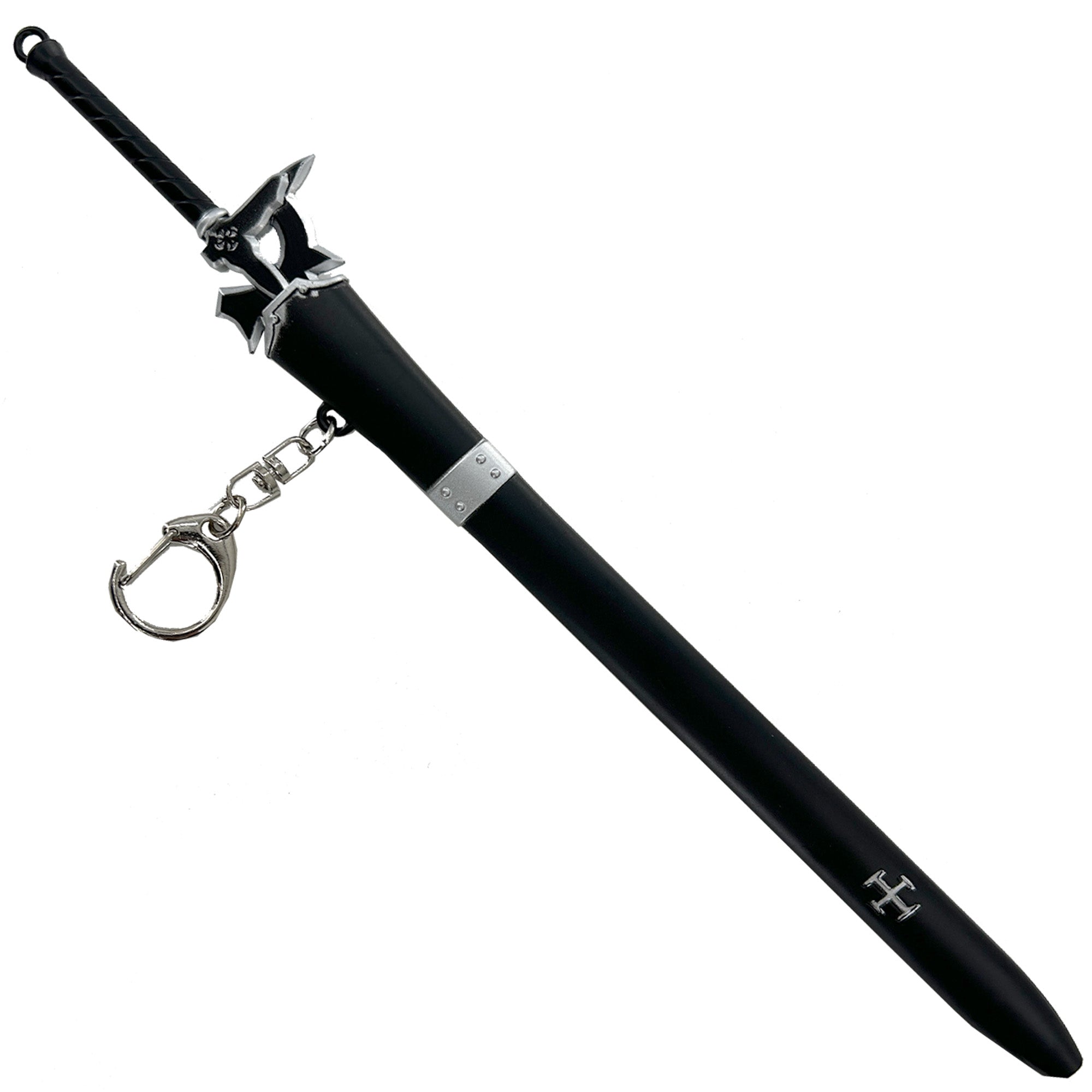 Spring Action Popup Mini Katana Keychain Kirito’s Elucidator Edition Swords - Tophatter Daily Deals