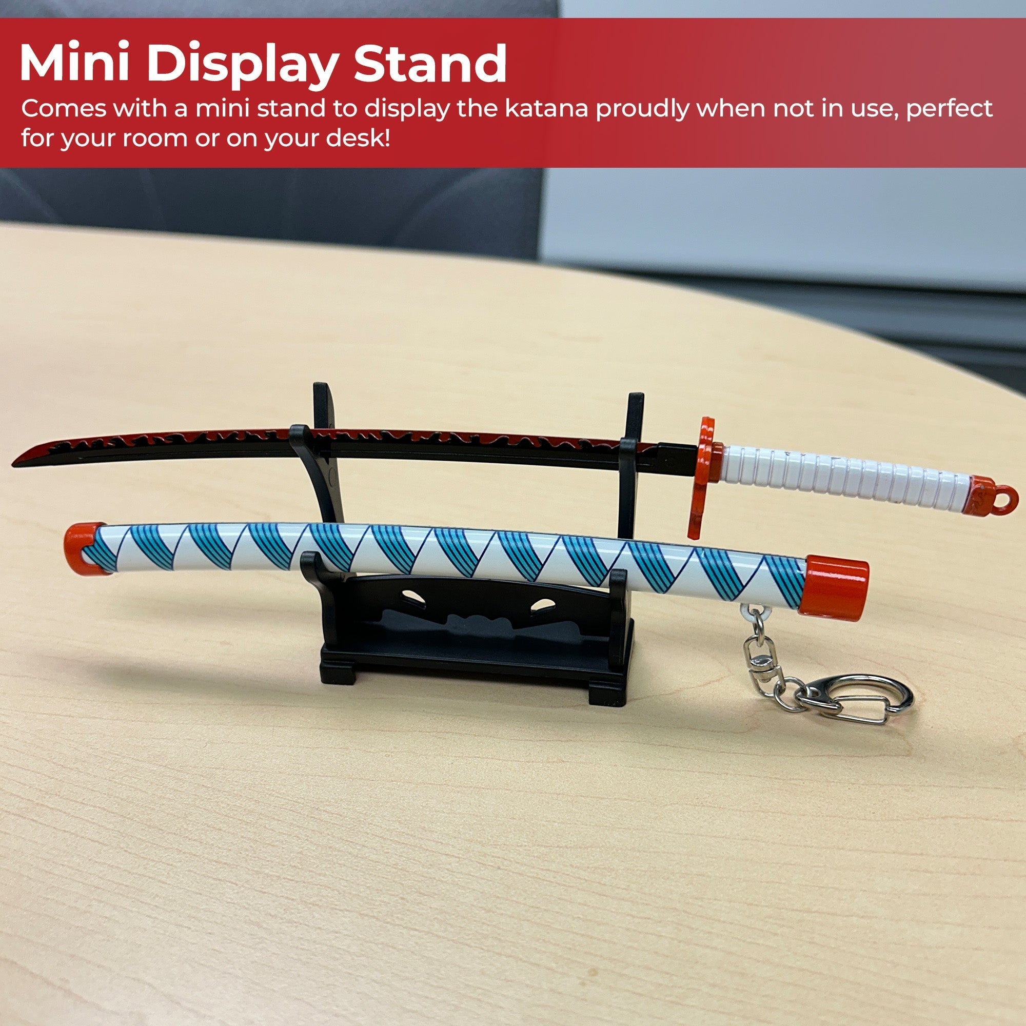 Spring Action Popup Mini Katana Keychain Rengoku Katana Edition Swords - Tophatter Daily Deals