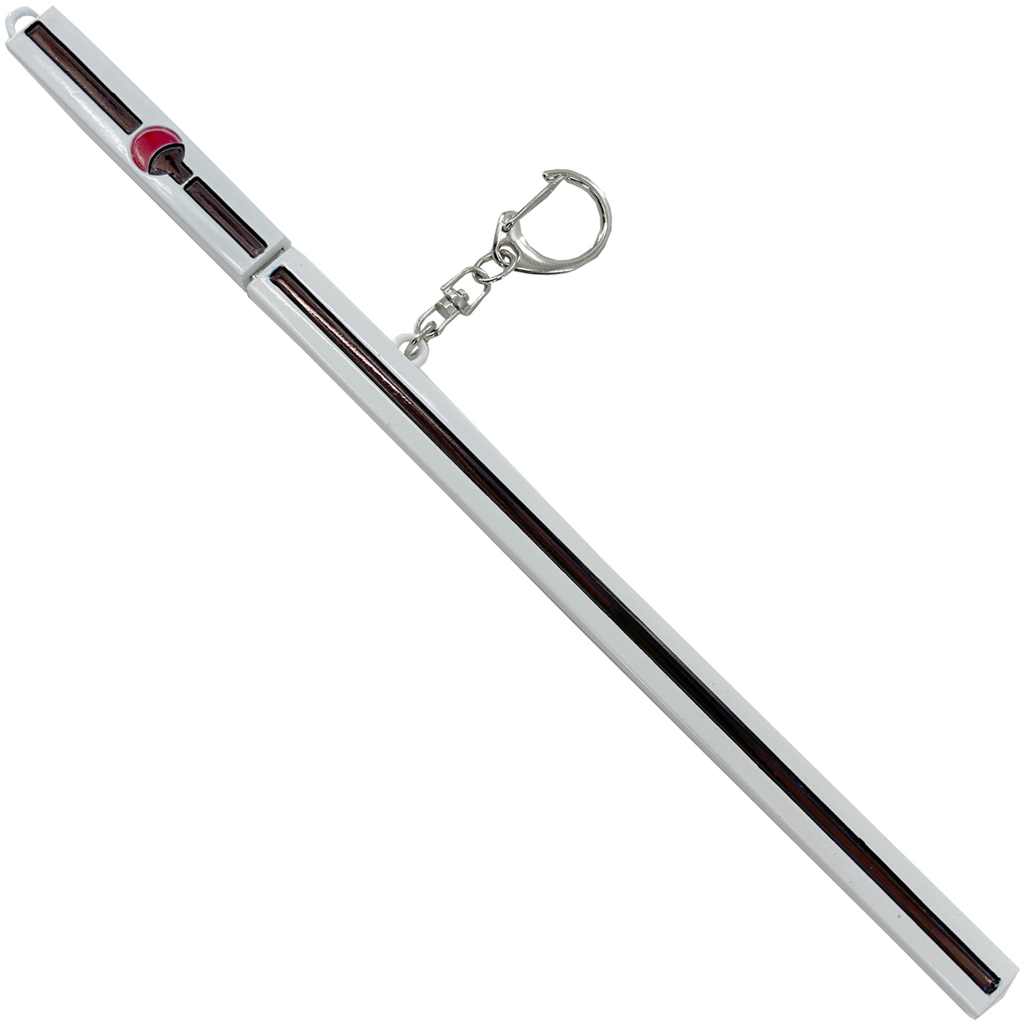 Spring Action Popup Mini Katana Keychain Sasuke Katana White Edition Swords - Tophatter Daily Deals