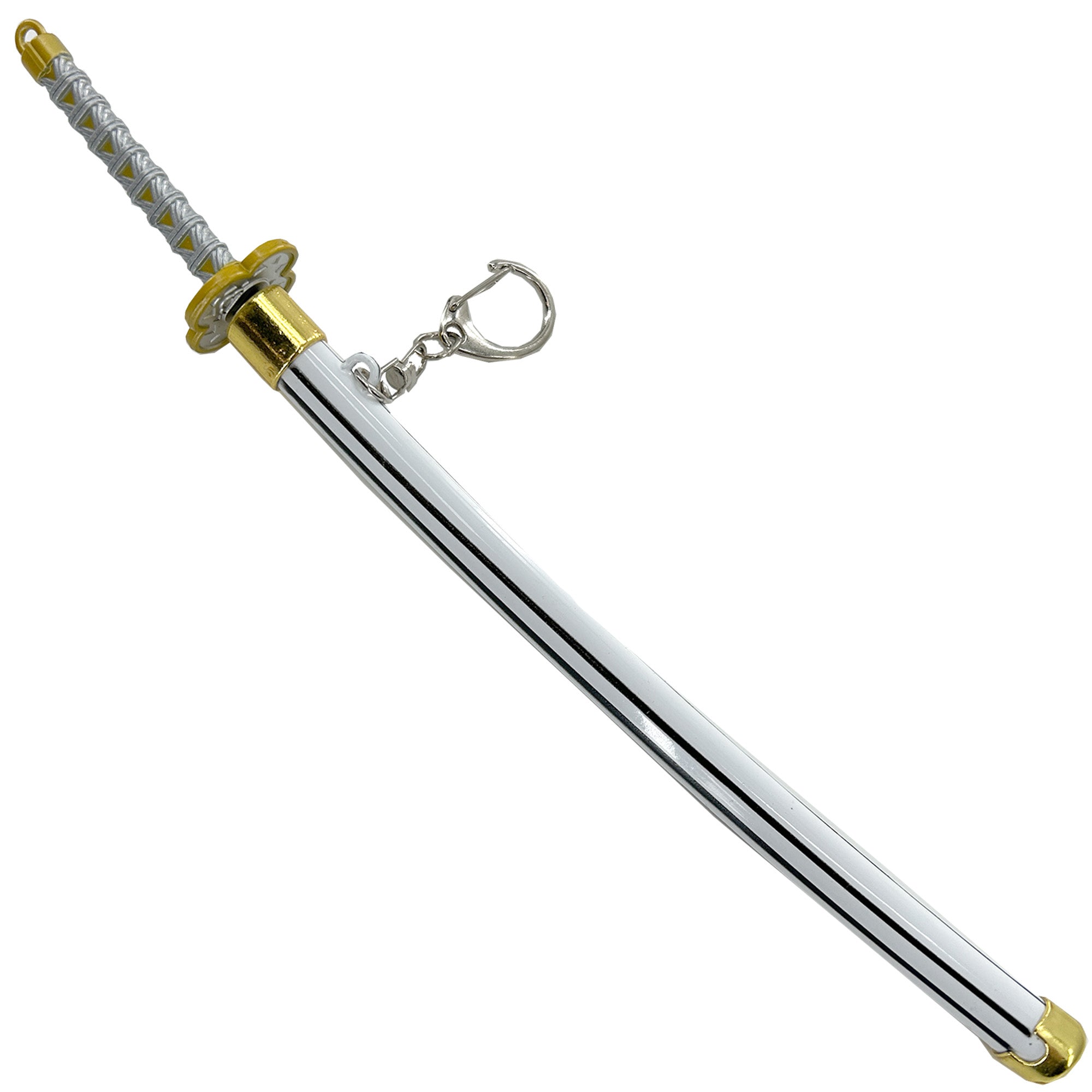 Spring Action Popup Mini Katana Keychain Zenitsu Agatsuma Edition Swords - Tophatter Daily Deals