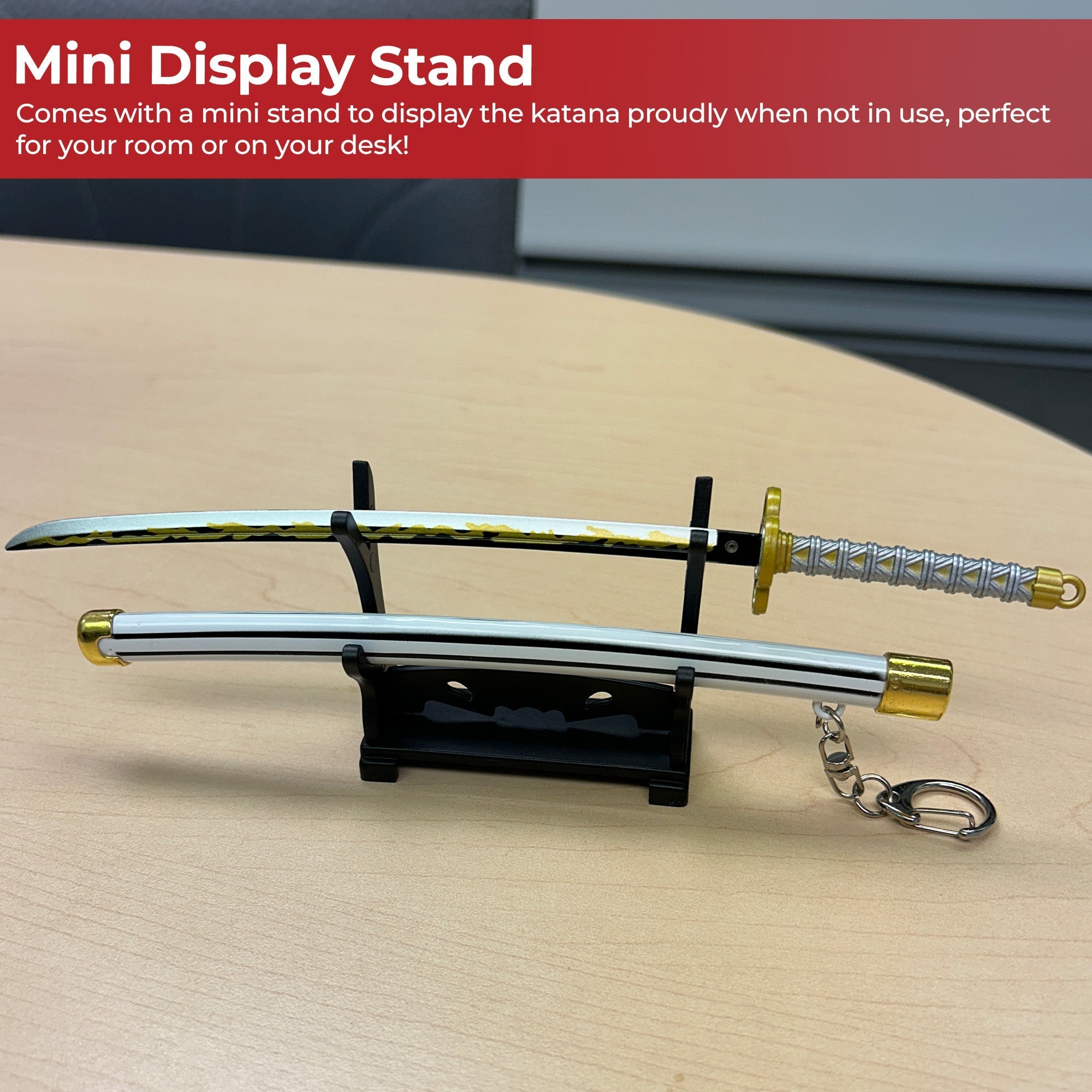 Spring Action Popup Mini Katana Keychain Zenitsu Agatsuma Edition Swords - Tophatter Daily Deals