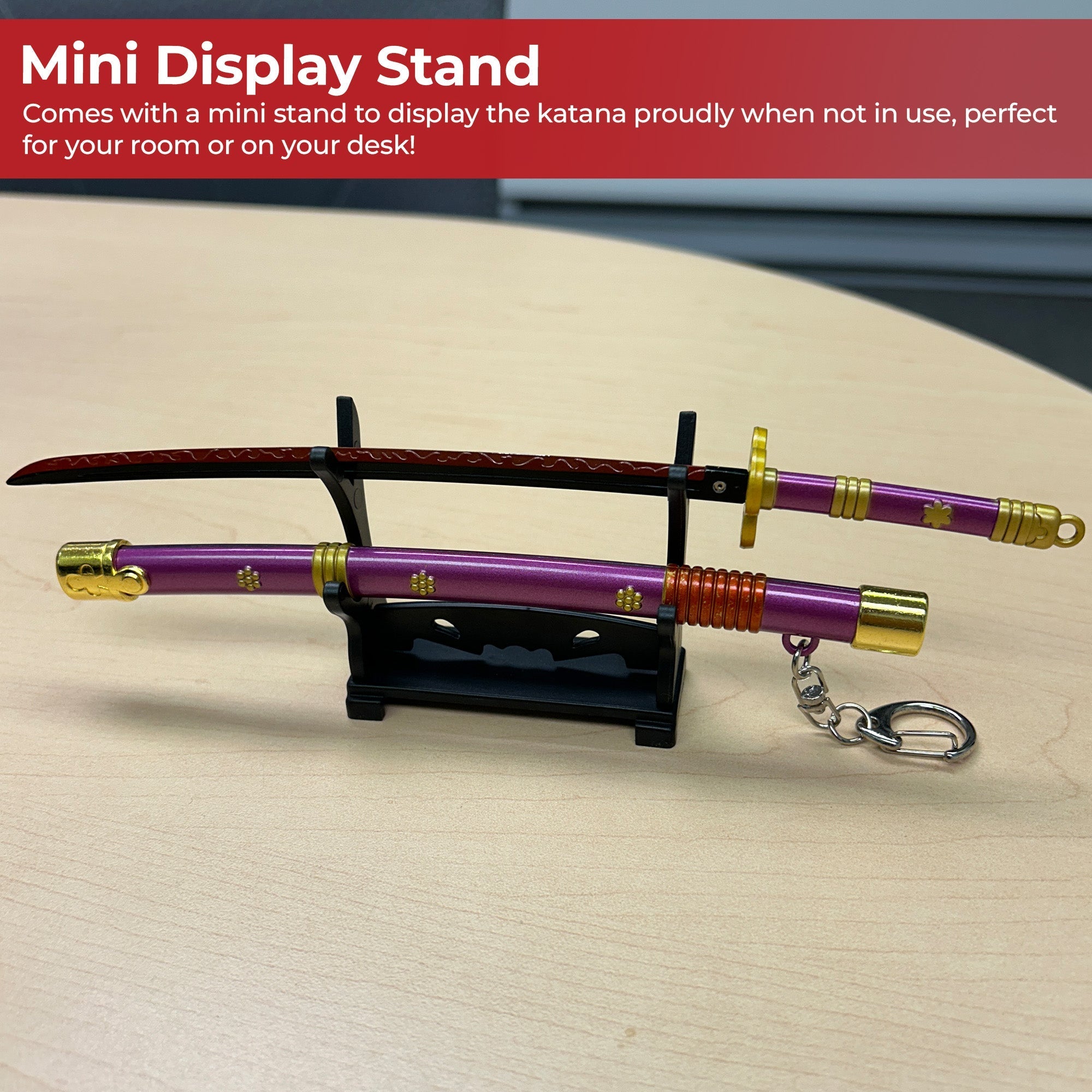 Spring Action Popup Mini Katana Keychain Zoro Enma Edition Swords - Tophatter Daily Deals