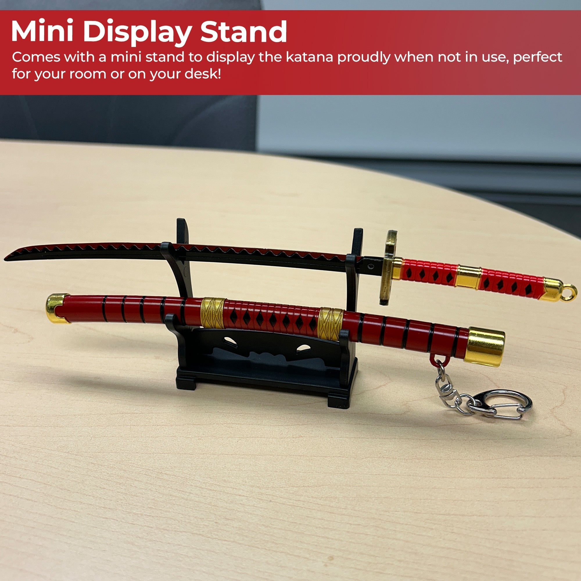 Spring Action Popup Mini Katana Keychain Zoro Sandai Kitetsu Edition Swords - Tophatter Daily Deals