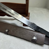 Spring Steel Survival Pioneer Outdoor Knife with Full Tang Hand-Forged - Tophatter Daily Deals