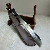 Spring Steel Survival Pioneer Outdoor Knife with Full Tang Hand-Forged - Tophatter Daily Deals