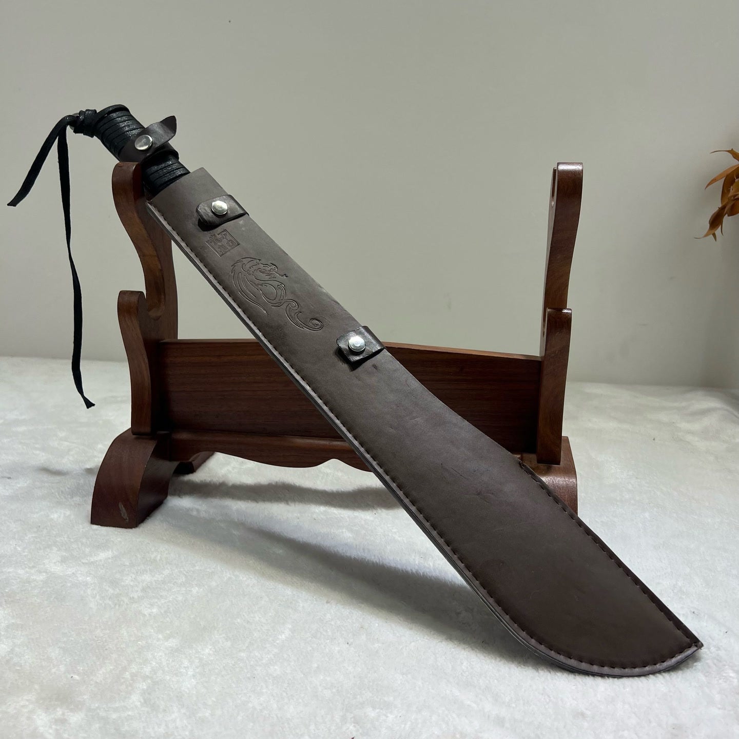 Spring Steel Survival Pioneer Outdoor Knife with Full Tang Hand-Forged - Tophatter Daily Deals