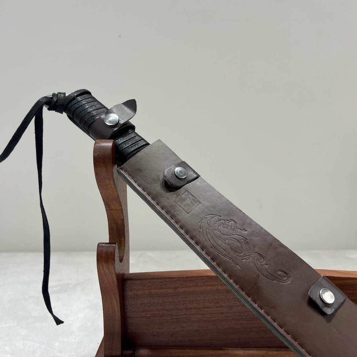 Spring Steel Survival Pioneer Outdoor Knife with Full Tang Hand-Forged - Tophatter Daily Deals