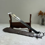 Spring Steel Survival Pioneer Outdoor Knife with Full Tang Hand-Forged - Tophatter Daily Deals