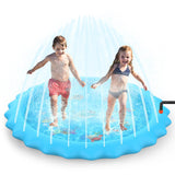 Sprinkler Splash Pad - Outdoor Water Play Sprinklers Large Round Sprinkle Splash Water Play Mat Summer Spray Inflatable for Kids Sports Toys - Tophatter Daily Deals