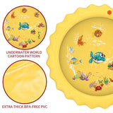 Sprinkler Splash Pad - Outdoor Water Play Sprinklers Large Round Sprinkle Splash Water Play Mat Summer Spray Inflatable for Kids Sports Toys - Tophatter Daily Deals