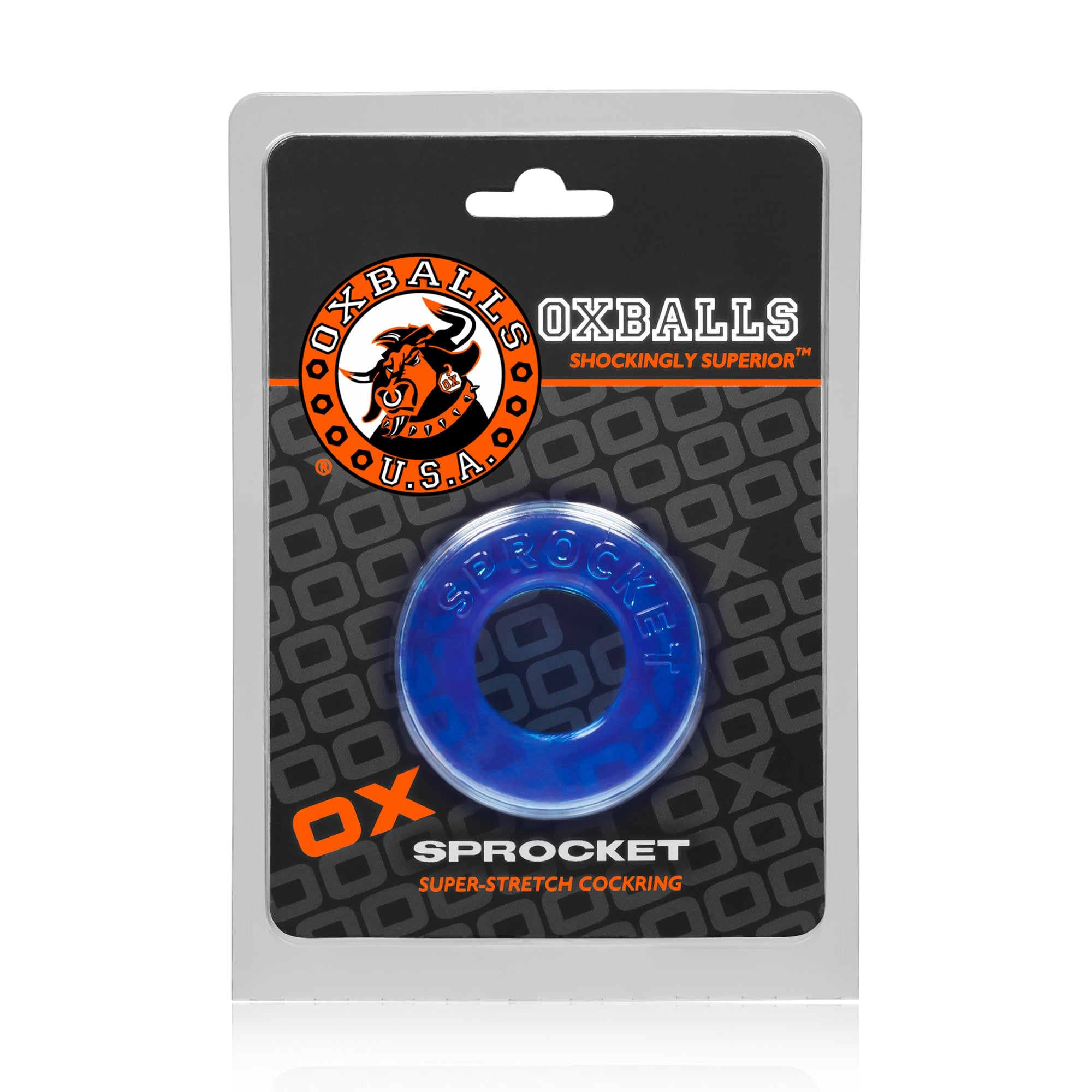 Sprocket Cockring Ice Blue Super Stretch > Cock Ring > Single - Tophatter Daily Deals