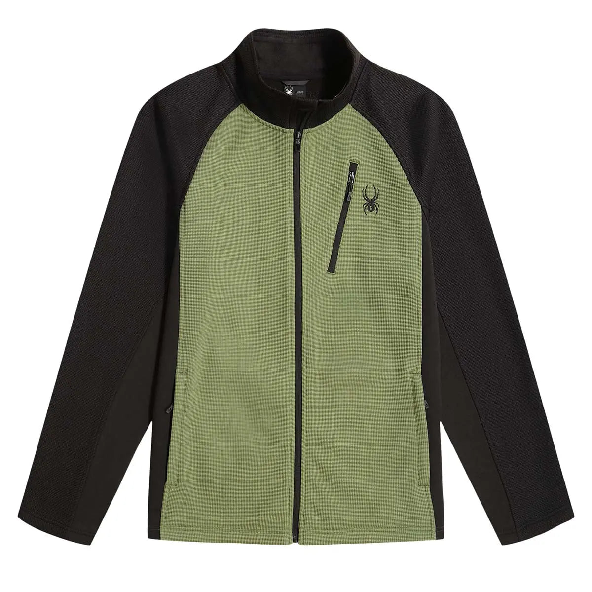 Spyder Men's Raider 2.0 Full Zip Jacket Moss Black Jackets - Tophatter Daily Deals