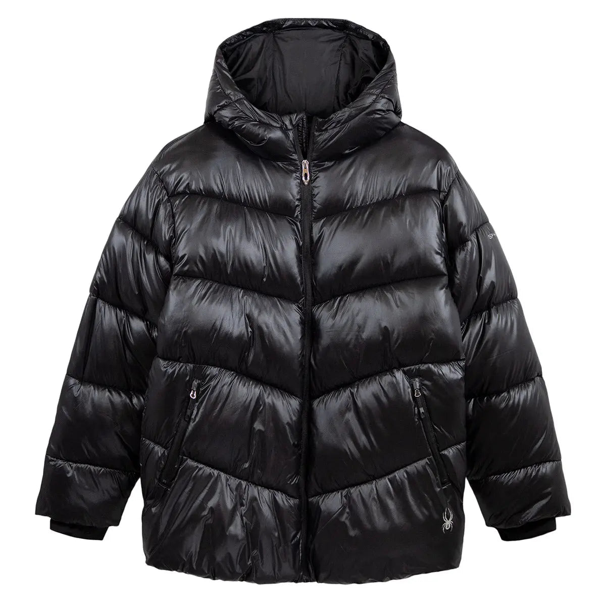 Spyder Women's Super Puff Jacket Black Puffer - Tophatter Daily Deals