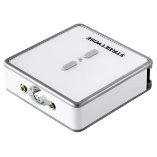 Square Off 26 Million Quick Release Key Chain Stun Gun, Panic Alarm & Flashlight White Stun Guns - Tophatter Daily Deals