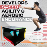 Plyo Boxes UK - Soft 3 in 1 Plyometric Squat Jump Box 50x60x75cm Exercise & Fitness - Tophatter Daily Deals