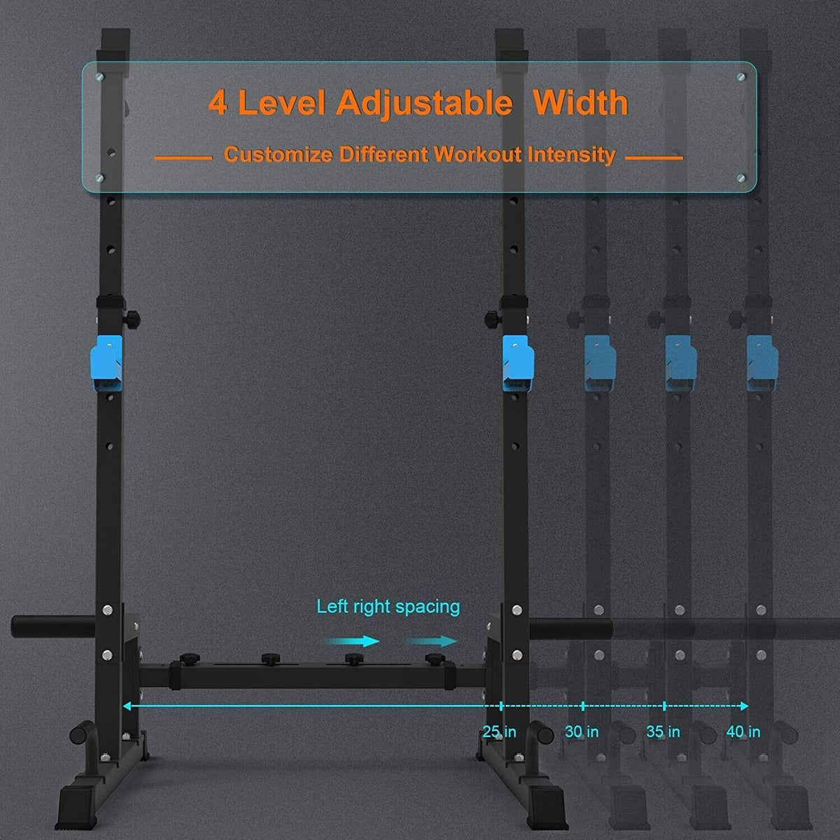Weight Training Squat Rack - Multi-Function Height Bench Press Dip Stand Home Gym Weight Lifting Exercise & Fitness - Tophatter Daily Deals