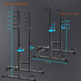 Weight Training Squat Rack - Multi-Function Height Bench Press Dip Stand Home Gym Weight Lifting Exercise & Fitness - Tophatter Daily Deals