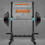 Weight Training Squat Rack - Multi-Function Height Bench Press Dip Stand Home Gym Weight Lifting Exercise & Fitness - Tophatter Daily Deals