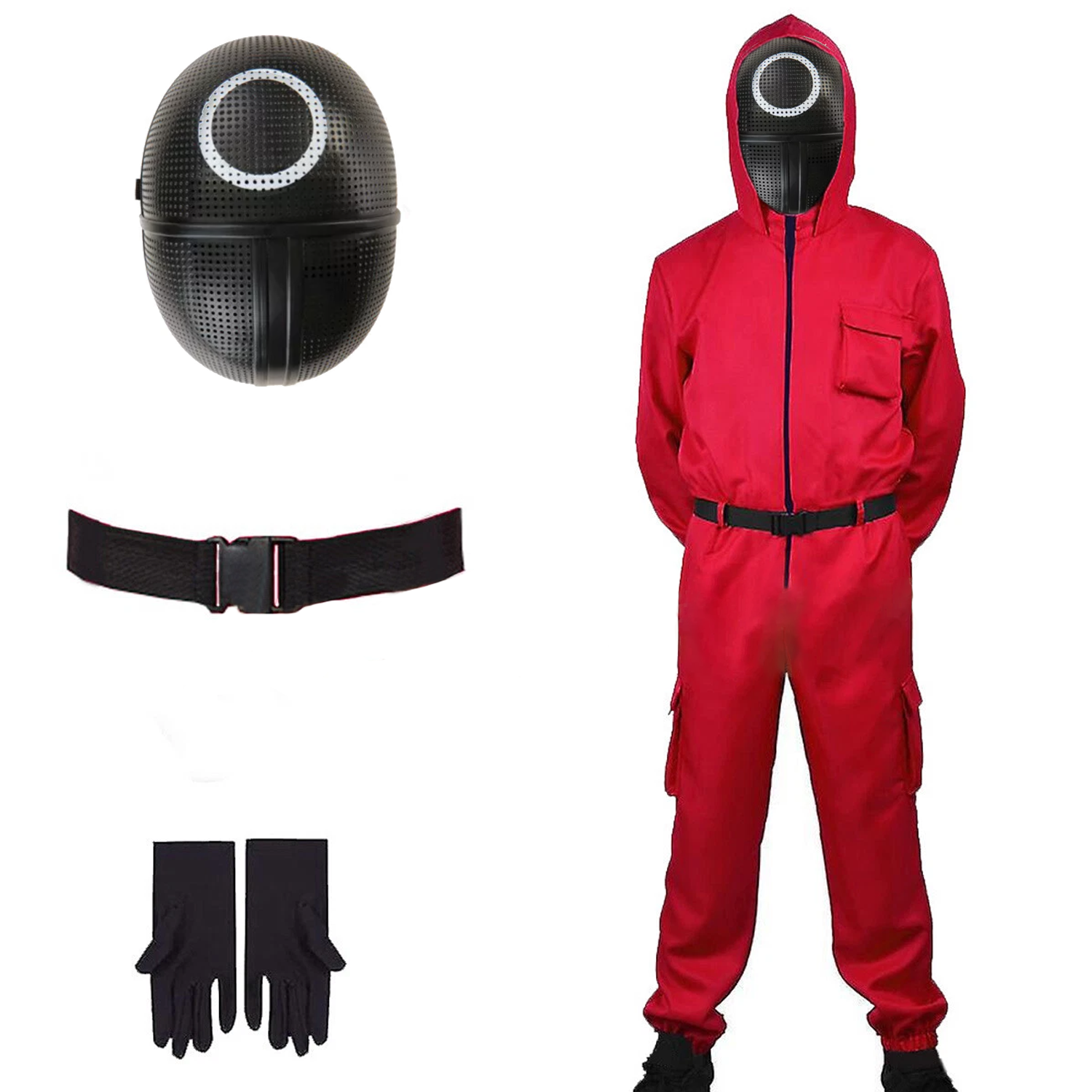 Squid Game Costume – Premium Cosplay Outfit Inspired by Netflix Series with Accessories Costume + Circle Mask Squid Game Fancy Dress - Tophatter Daily Deals