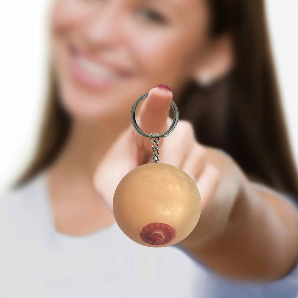 Squishy Boob Novelty Keychain > Novelties > Gag Gifts - Tophatter Daily Deals