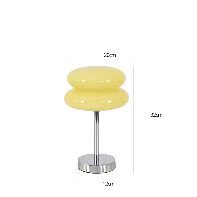 Stacked Pancakes Glass Table Lamp Lighting - Tophatter Daily Deals