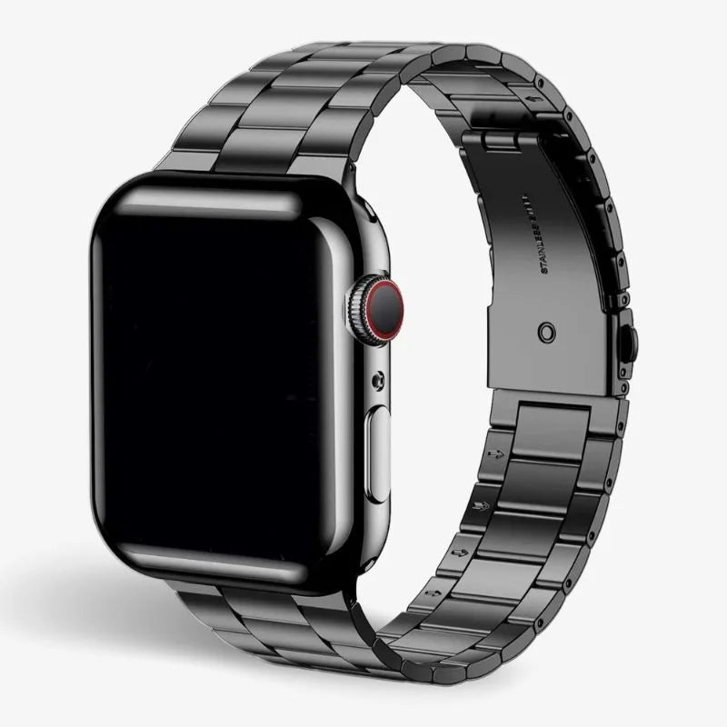 Stainless Steel Watch Band With Protective Case Secure Fit - Tophatter Daily Deals