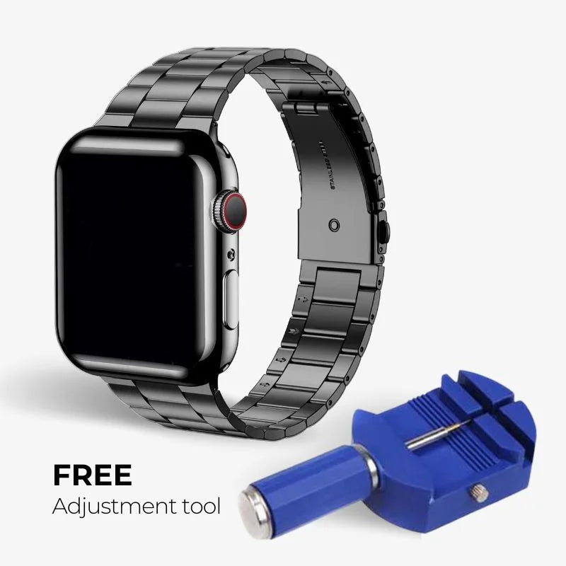 Stainless Steel Watch Band With Protective Case Secure Fit - Tophatter Daily Deals