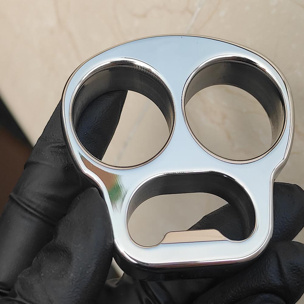 Stainless Steel Skull Brass Knuckles Bottle Opener Brass Knuckles - Tophatter Daily Deals