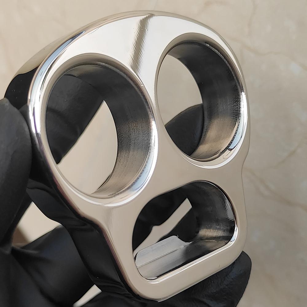 Stainless Steel Skull Brass Knuckles Bottle Opener Brass Knuckles - Tophatter Daily Deals