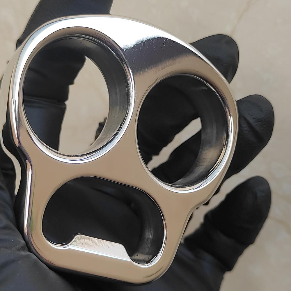 Stainless Steel Skull Brass Knuckles Bottle Opener Brass Knuckles - Tophatter Daily Deals