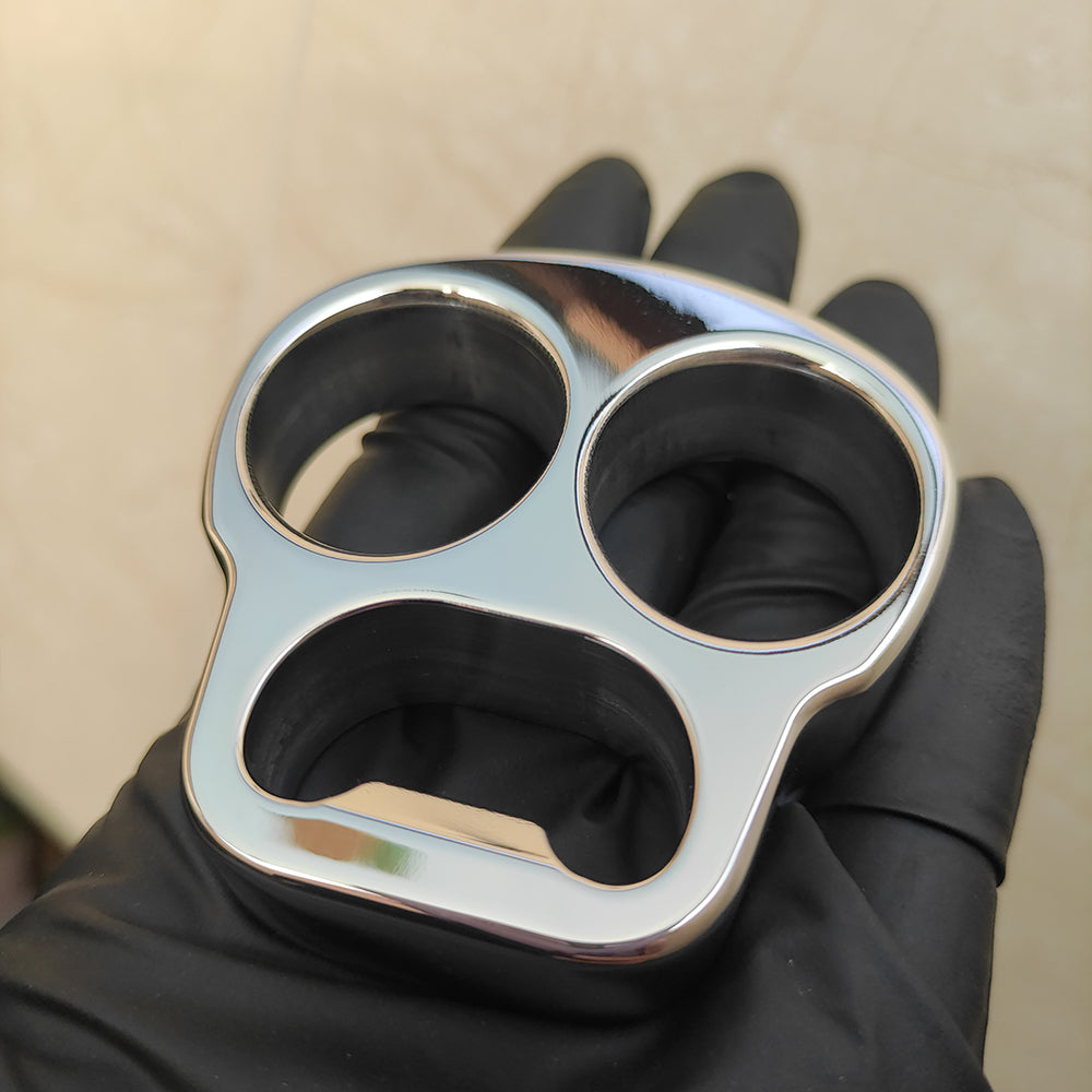 Stainless Steel Skull Brass Knuckles Bottle Opener Brass Knuckles - Tophatter Daily Deals