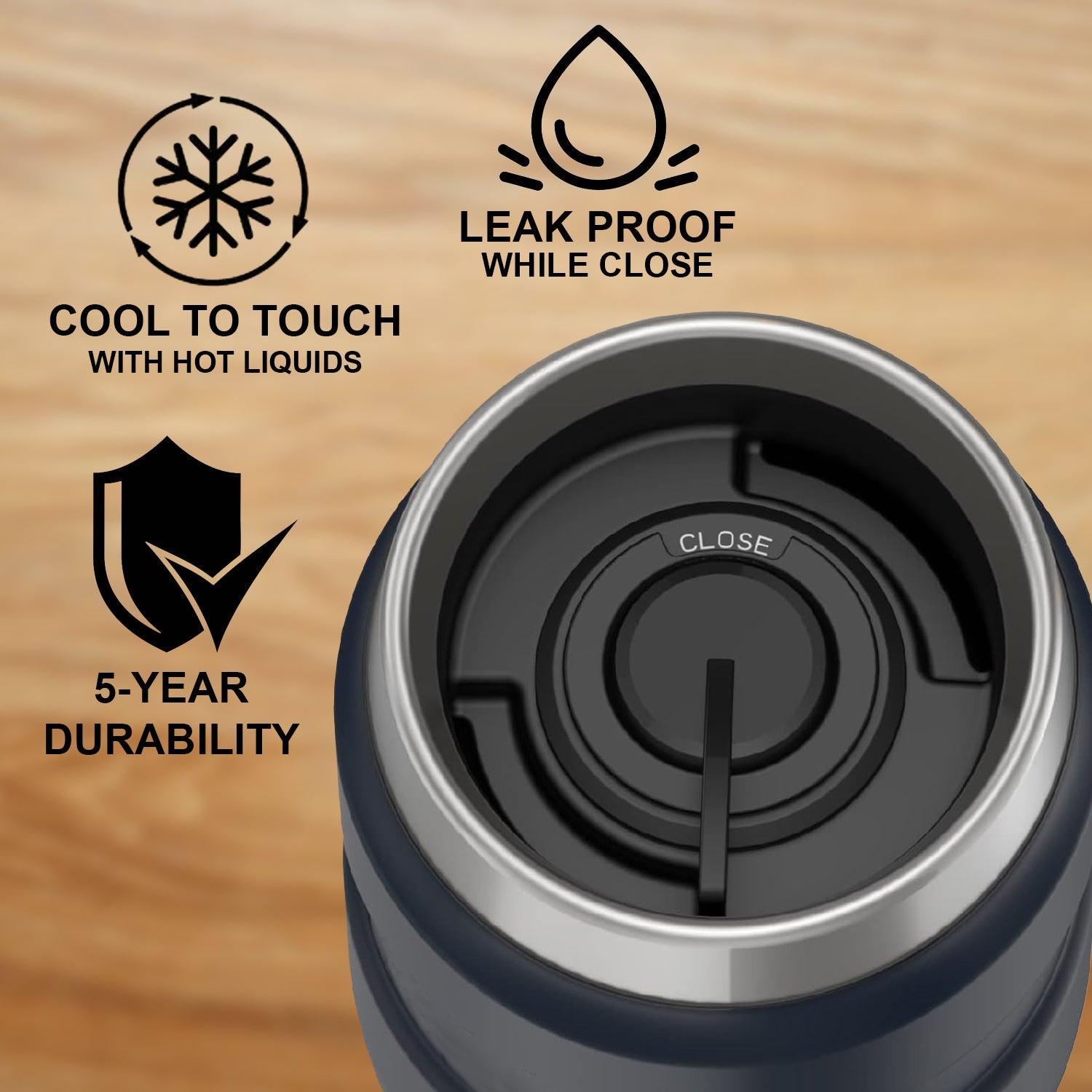 Stainless Steel Travel Mug - Stainless King Travel Tumbler & Multi- Purpose Flask | 470ml Insulated Hot & Cold Water Bottle Home - Tophatter Daily Deals