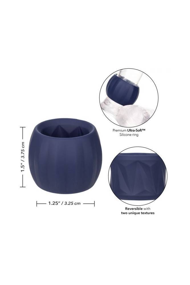 Cal Exotics - Viceroy - Reverse Stamina Cock Ring - Blue Sex Toy - Tophatter Daily Deals