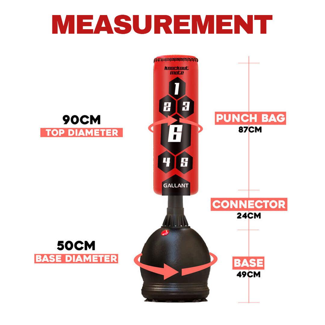 Free Standing Kickboxing Bags - 5.5ft Gallant Adult Free Standing Boxing Punch Bag Stand Heavy Duty Punching MMA Exercise & Fitness - Tophatter Daily Deals