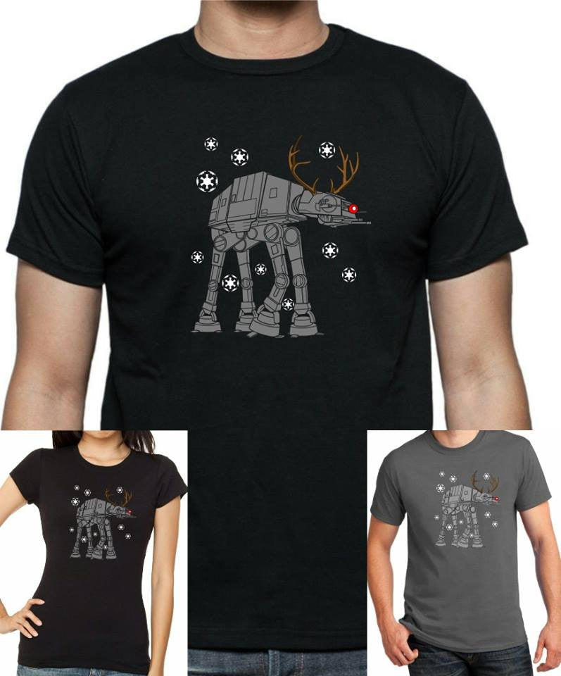 Star Wars - Reindeer At-At T-Shirt - Tophatter Daily Deals
