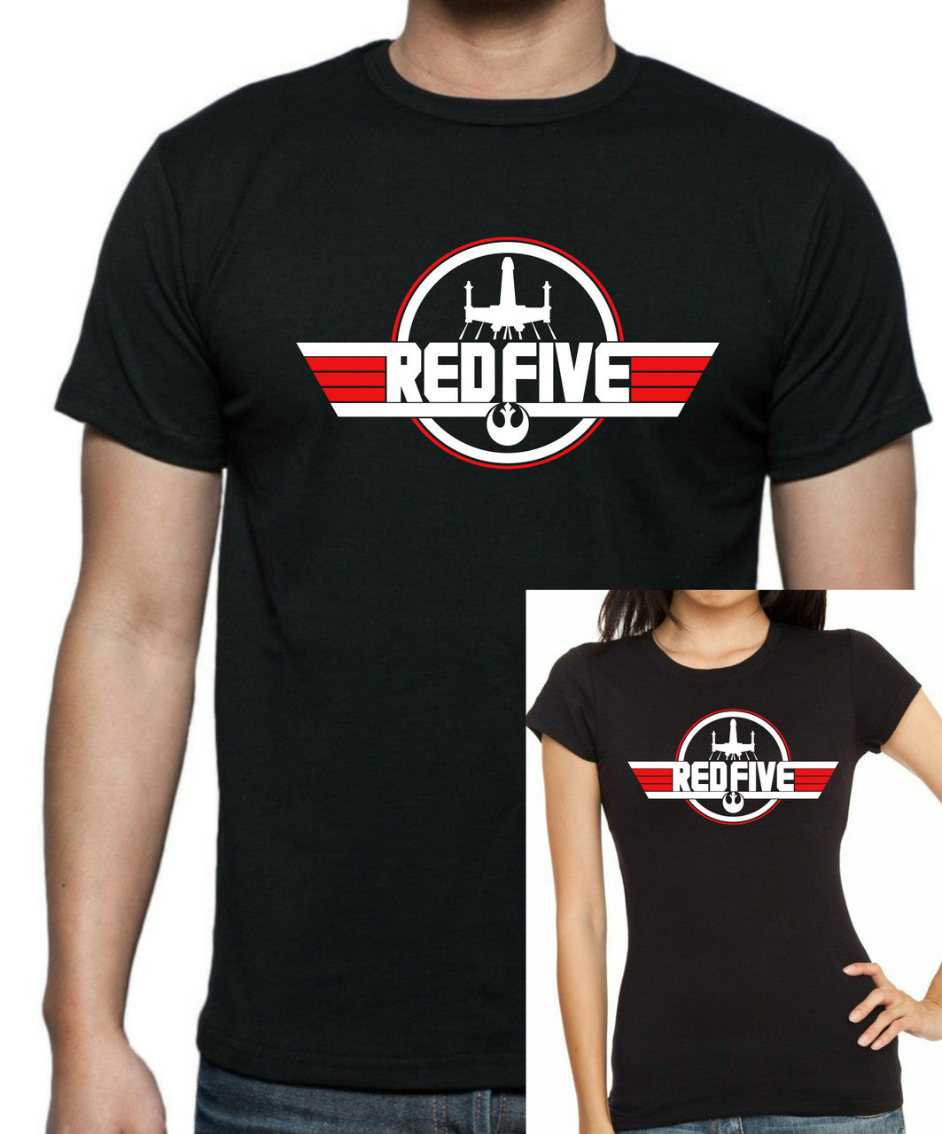 Star Wars - Top Gun Red Five T-Shirt - Tophatter Daily Deals