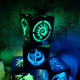 Hybrid Protoss Inspired Wood Cube Light Desk Decor - Tophatter Daily Deals
