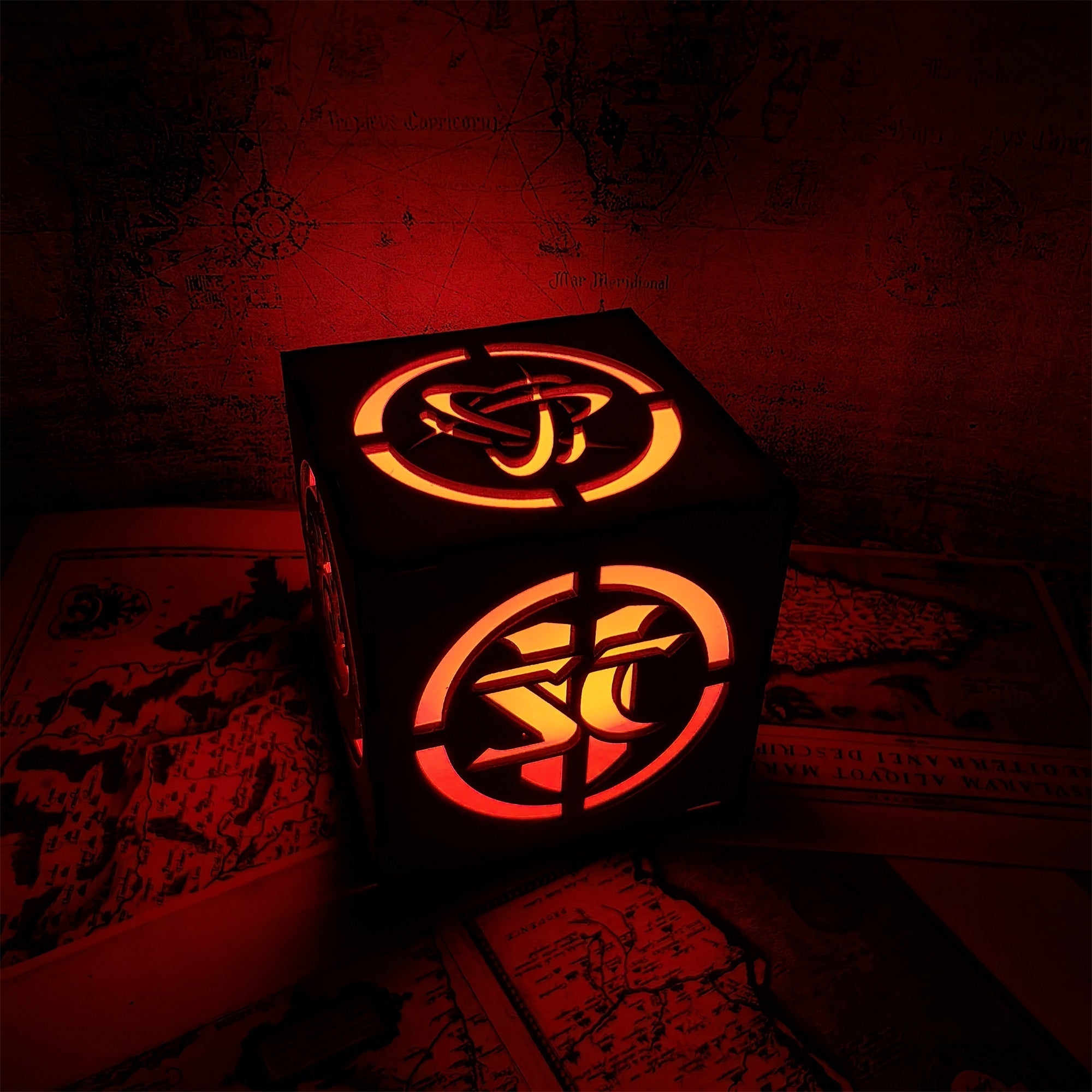 Hybrid Protoss Inspired Wood Cube Light Desk Decor - Tophatter Daily Deals