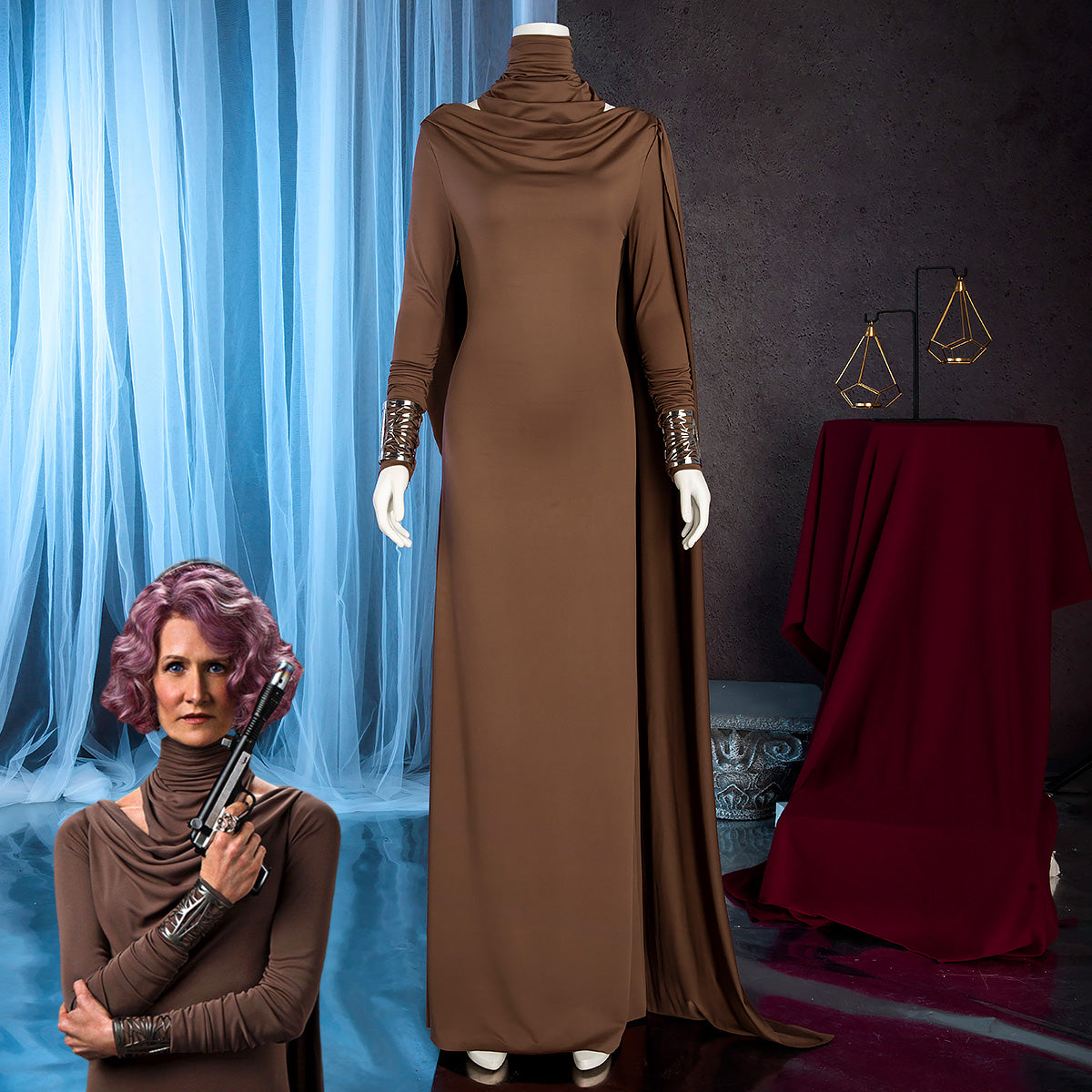 Star Wars Amilyn Holdo Cosplay Costume Costume - Tophatter Daily Deals