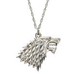Game Of Thrones - House Stark Pendant Sterling Silver Necklace - Tophatter Daily Deals