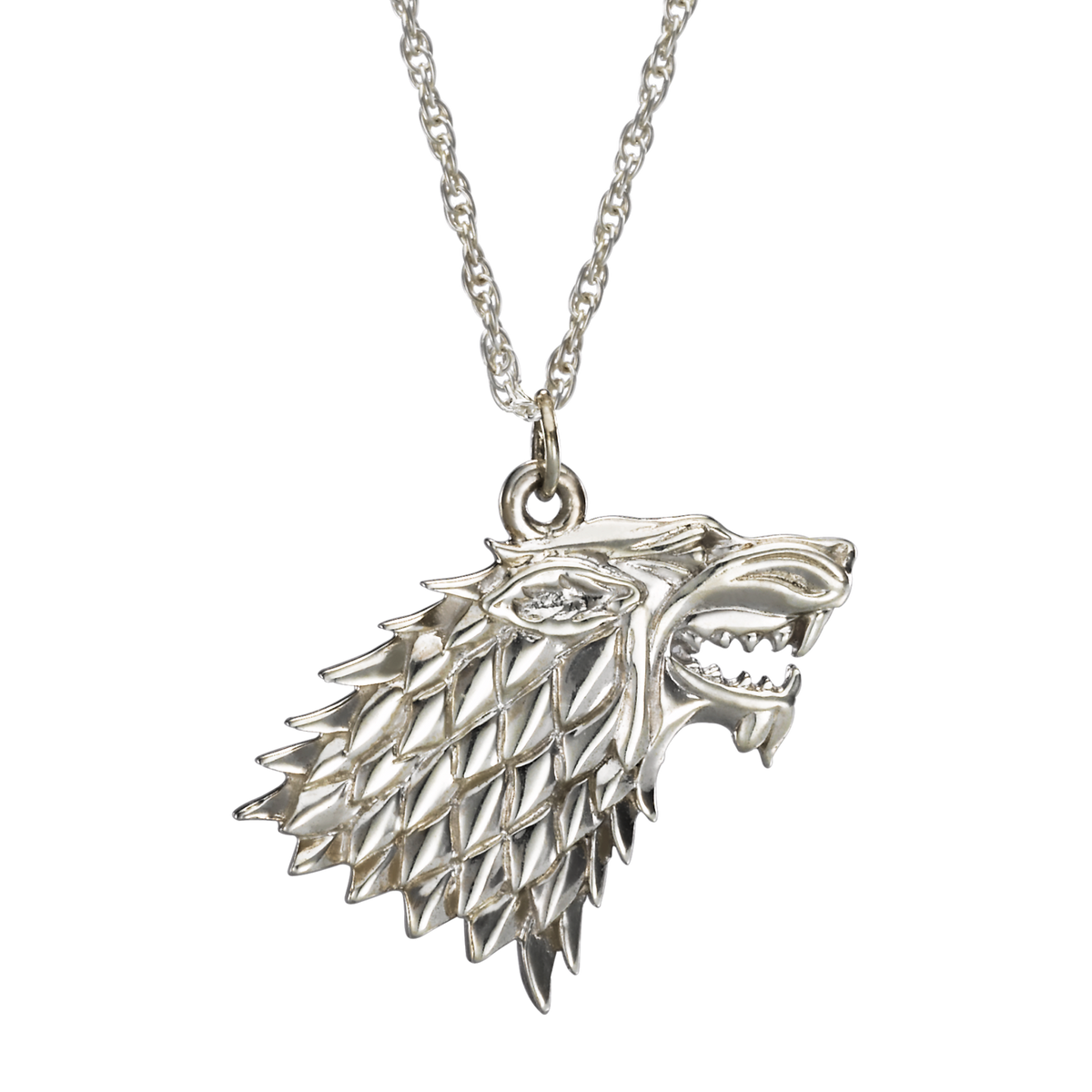 Game Of Thrones - House Stark Pendant Sterling Silver Necklace - Tophatter Daily Deals