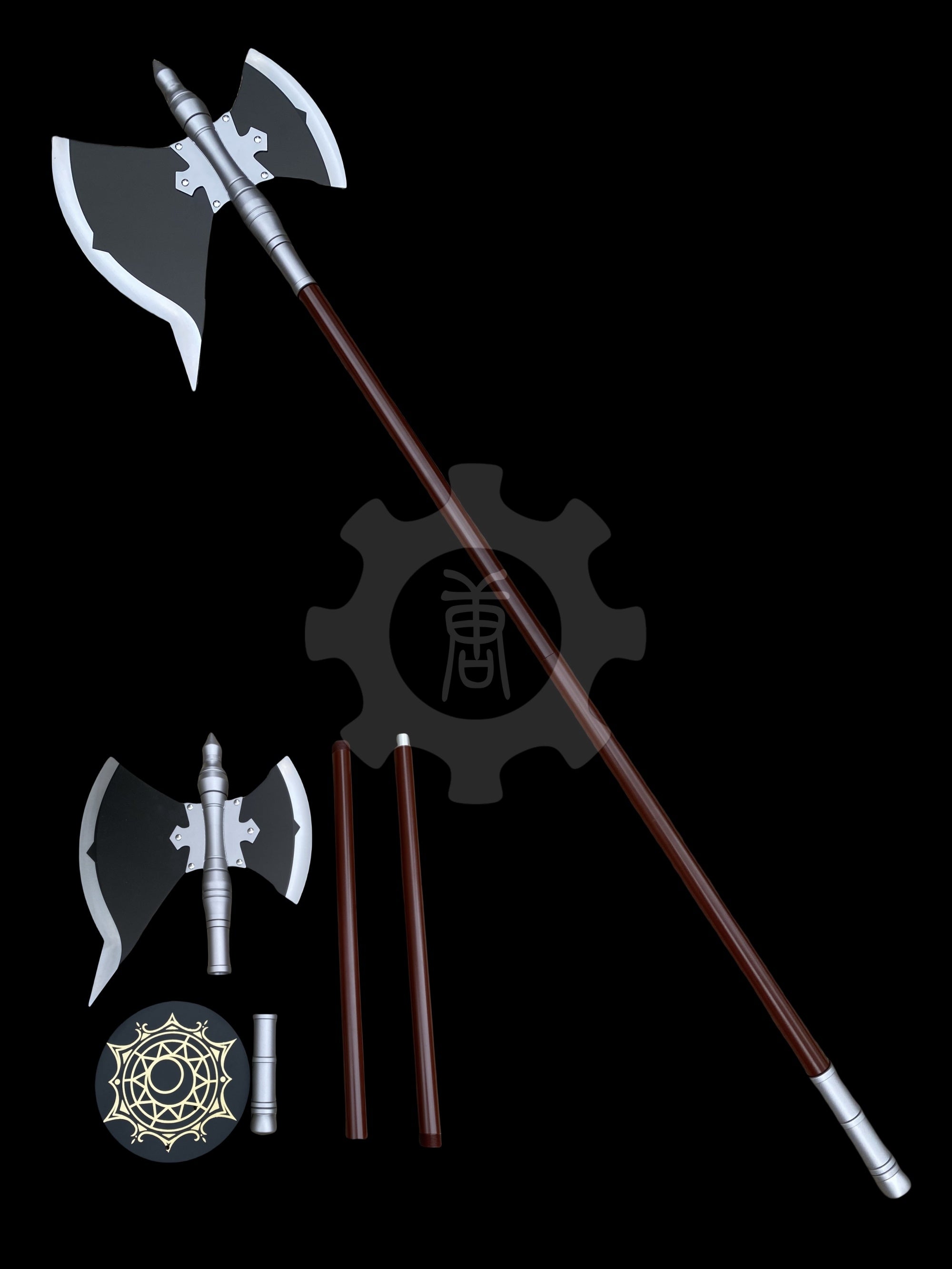 IRL Stark Tomahawk Axe Anime Cosplay Prop Stark Axe & Hanging Board - Tophatter Daily Deals