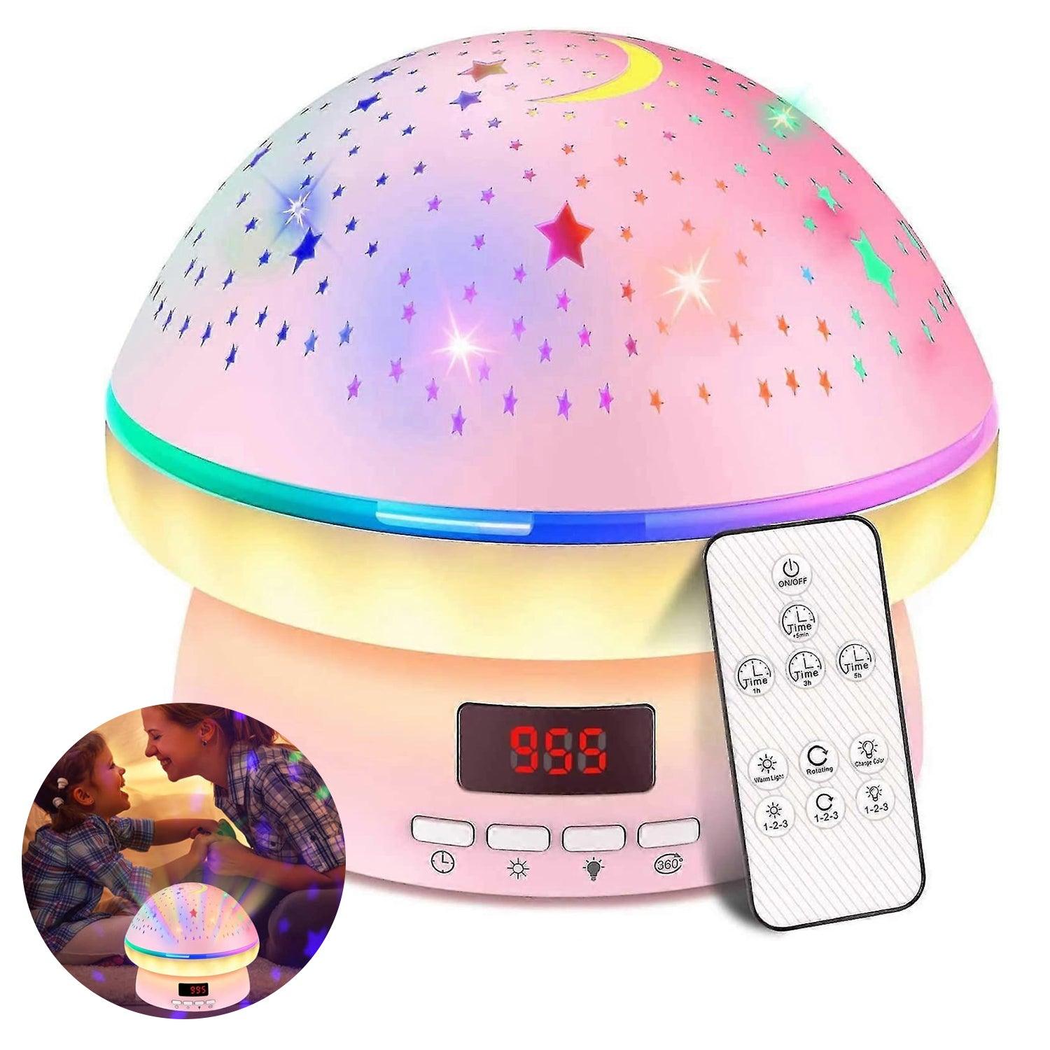 Stars Light Projector - Timer Rotation Star Projector Night Light for Kids Xmas Stocking Fillers Christmas Toys - Tophatter Daily Deals