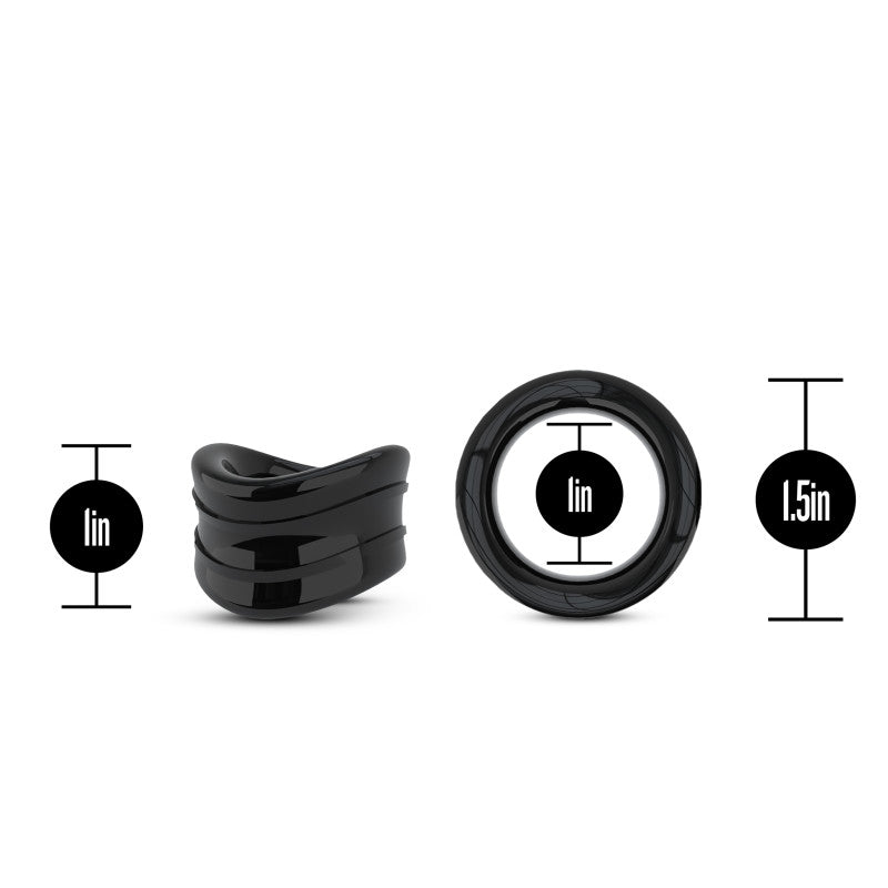 Stay Hard Beef Ball Stretcher Snug 1 Inch Black > Sex Toys For Men > Ball Stretchers - Tophatter Daily Deals