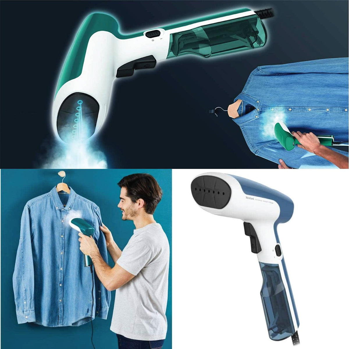 Portable Steamer for Clothes - Steam First Handheld Garment Steamer 1300W Apparel & Accessories - Tophatter Daily Deals