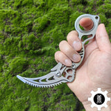 High-End Steel Karambit Knife Blunt Blade Karambit Trainer - Tophatter Daily Deals