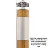 Custom Cane Engraving - Rectangle Stainless Steel Walking Cane Engraving - Tophatter Daily Deals