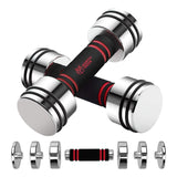 Stainless Steel Dumbbells - Stainless Steel Adjustable Dumbbells | Northdeer Steel Dumbbells Ultracompact Adjustable 2.5kg 5kg 7.5kg 10kg 15kg 25kg Apparel & Accessories - Tophatter Daily Deals